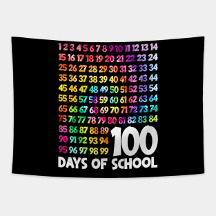 100Th Day Of School Teacher Kids 100 Days Math Numbers Tapestry