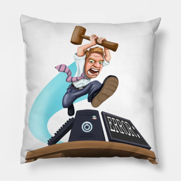 Smashing Computer Pillow by sketchtodigital