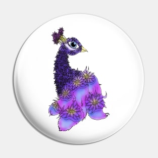 FloralPeacock Pin