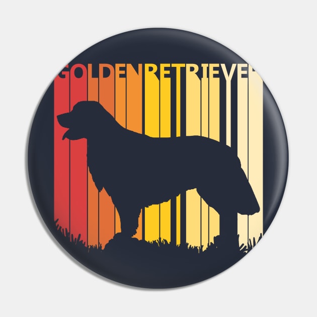 Vintage Golden Retriever Dog Pin by GWENT