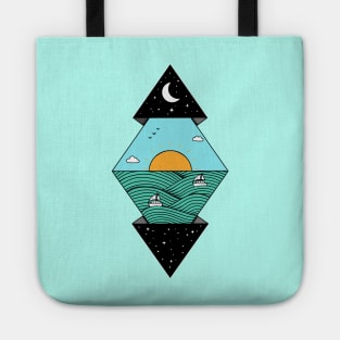 Geometric Landscape Tote