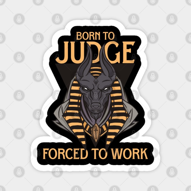 Funny Anubis Egyptian History Teacher Archeologist Magnet by Emmi Fox Designs