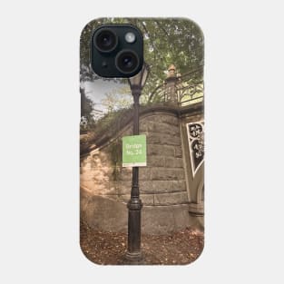 Central Park Street Lamp Bridge Manhattan NYC Phone Case