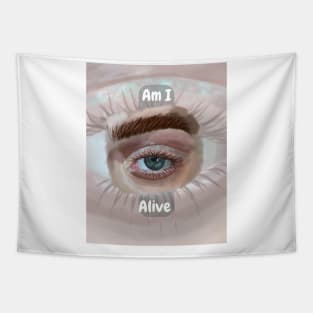 i love art art eyes Tapestry