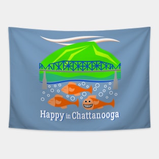 Happy in Chattanooga v2 Tapestry