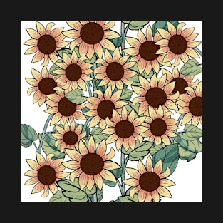 Sunflower Pattern Design T-Shirt