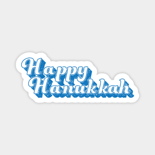 Rough Vintage Happy Hanukkah Magnet