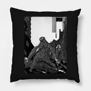 Murders in the Rue Morgue - Harry Clarke for Edgar Allan Poe Pillow