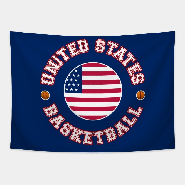 USA Basketball Tapestry by CulturedVisuals