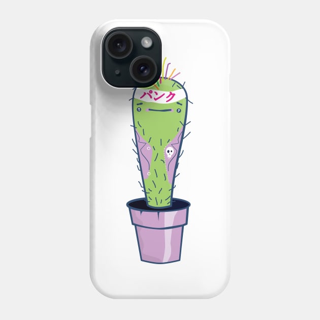 Punk rock cactus. Phone Case by Ekenepeken