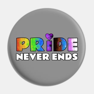 Pride never ends Pin