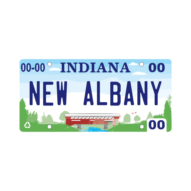 New Albany Indiana License Plate by zsonn