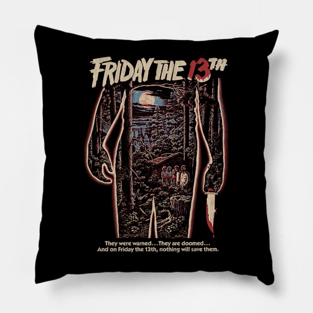 Friday the 13th, Jason Voorhees, Slasher. Horror Classic Pillow by StayTruePonyboy