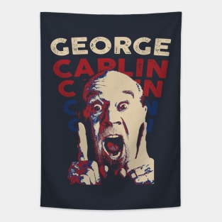 George Carlin Graphic Design Tapestry