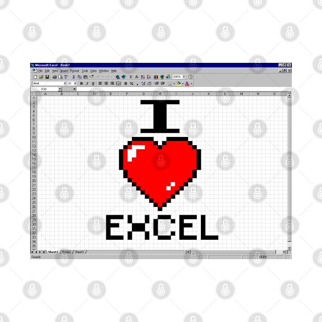 I LOVE EXCEL by tvshirts