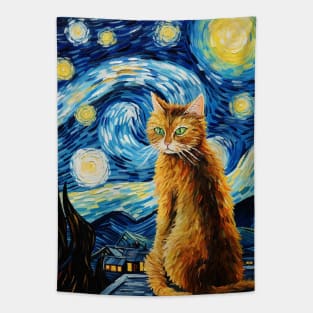 Van Gogh's cat Tapestry