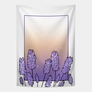 Lavenders in the Sunset Tapestry