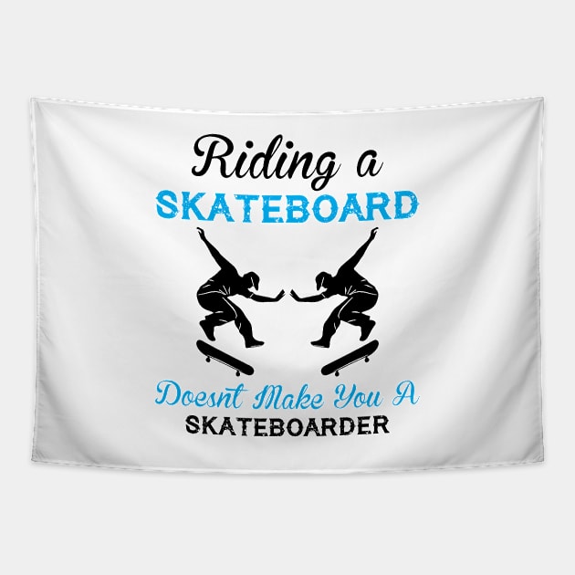 Skateboard Quote - Skate Tapestry by CRE4TIX