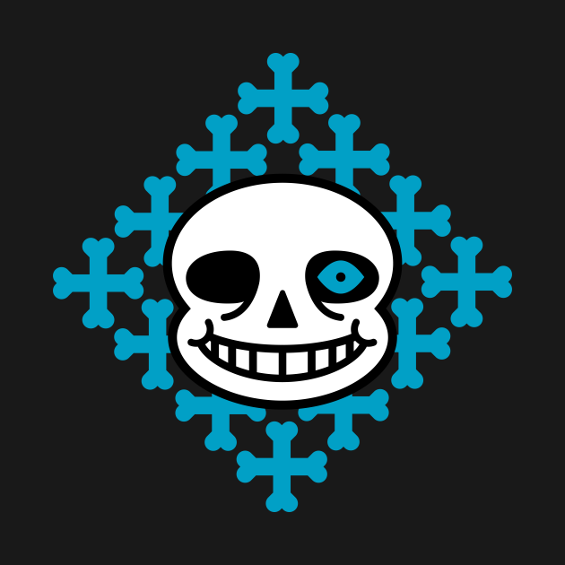 Sans Blue Bones Undertale TShirt TeePublic
