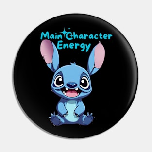 Stitch Main Character Energy Pin