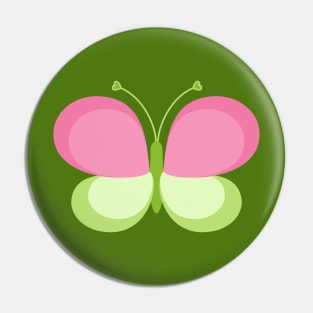 Pink and Green Butterfly Pin