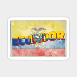 Ecuador Vintage style retro souvenir Magnet