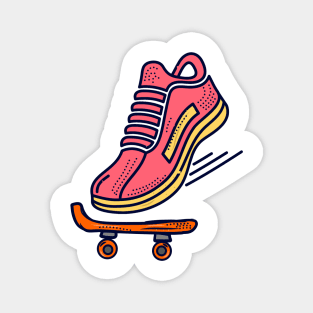 Hip hop skate Magnet