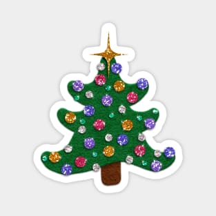 Felt Look Christmas Trees | Cute Stickers by Cherie(c)2021 Magnet