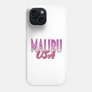 Malibu USA vintage text Phone Case