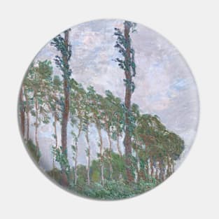 Wind Effect, Series of The Poplars by Claude Monet Pin