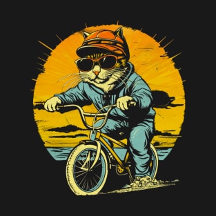 Cat Riding a Bike T-Shirt