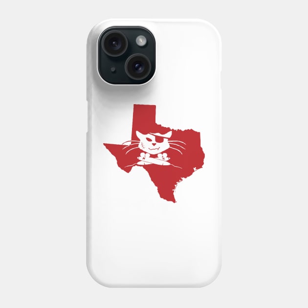 Texas Purrate Phone Case by pelagio