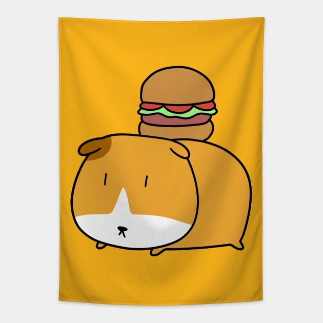 Hamburger Guinea Pig Tapestry by saradaboru