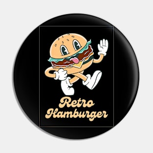 RETRO HAMBURGER Pin