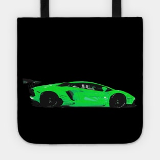 Lamborghini Aventador LB Green Tote