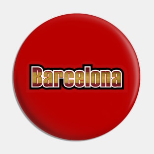 Barcelona, Spain Flag Pin