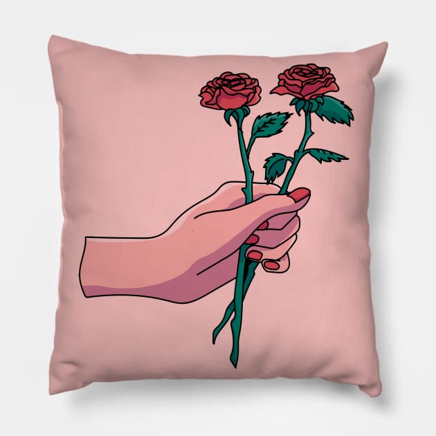 rose soft Pillow by maddodoggu