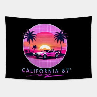 CALIFORNIA 87 80S RETRO STYLE Tapestry