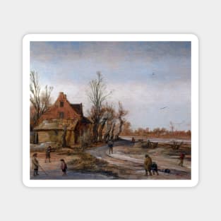 Vintage Dutch Landscape 1623 Magnet