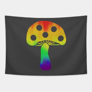 Rainbow Mushroom Tapestry