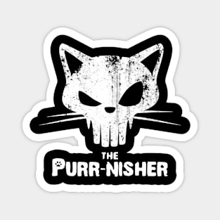 The Purr-nisher Skull Magnet