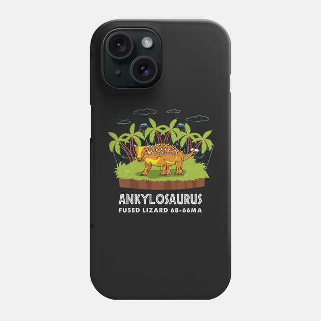 DINOSAUR: Ankylosaurus Phone Case by woormle