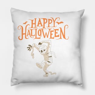 Mummy Cute Happy HalloweenT-Shirt and Merchandise/Halloween Mummy Apparel/Cute Halloween Accessories Pillow