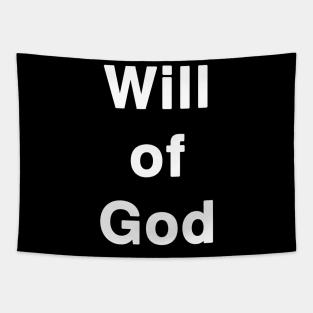 Will of God Bible Verse Typography Tapestry