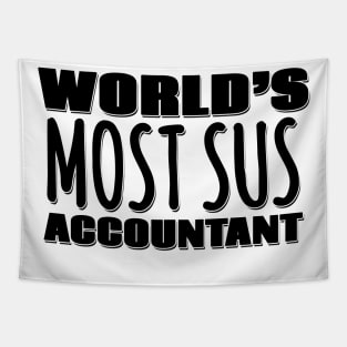 World's Most Sus Accountant Tapestry