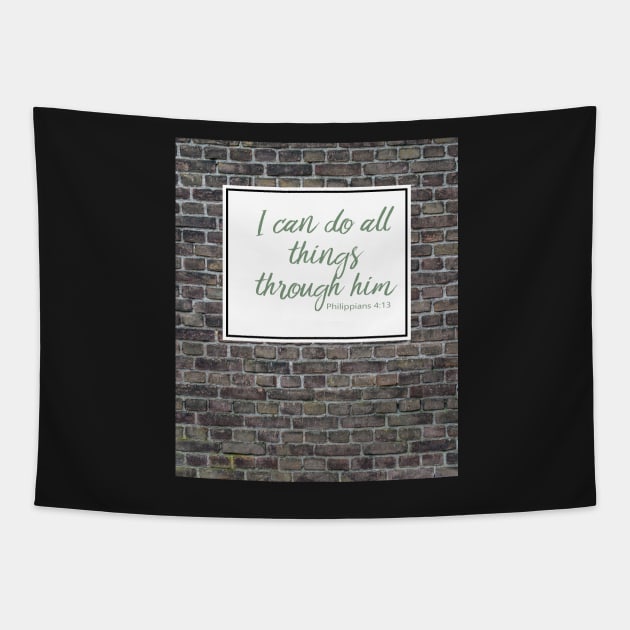 Inspirational Religious Quotes Tapestry by 3QuartersToday