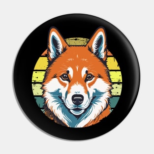 Shiba Portrait Pin