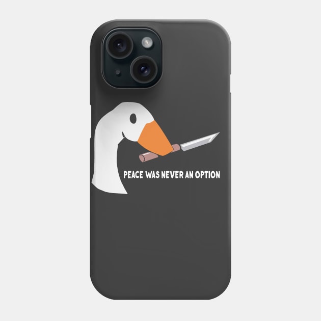 Peace was Never an Option Phone Case by SarkasmTek