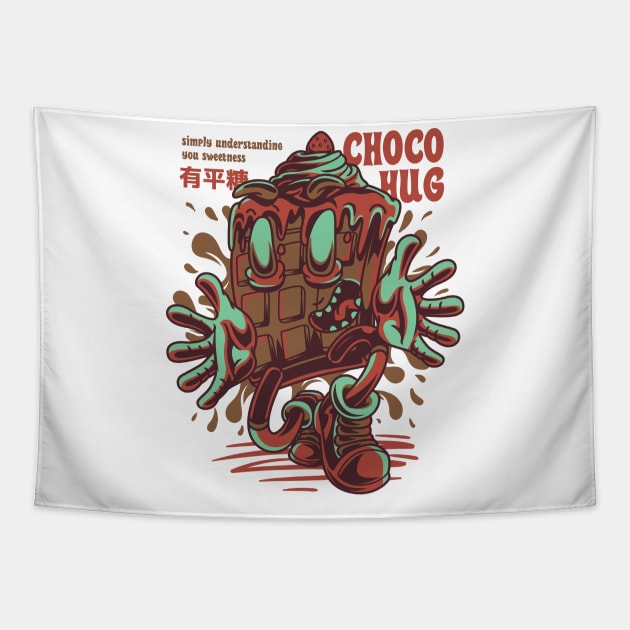 Choco hug Tapestry by GeGe.Store