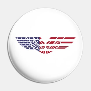 betsy ross flag wings Pin